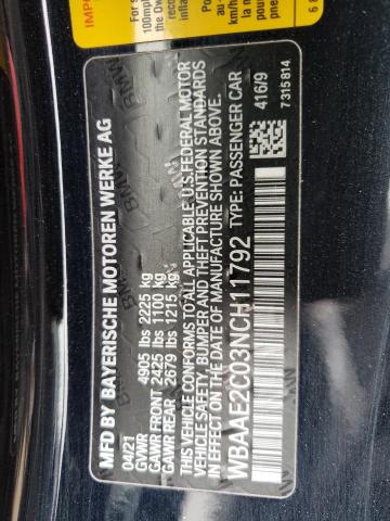 WBAAE2C03NCH11792 BMW 840i