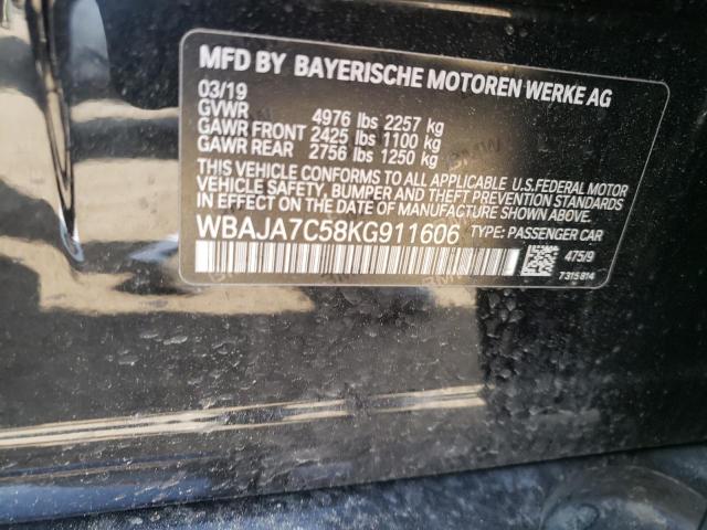 WBAJA7C58KG911606 BMW 530 XI