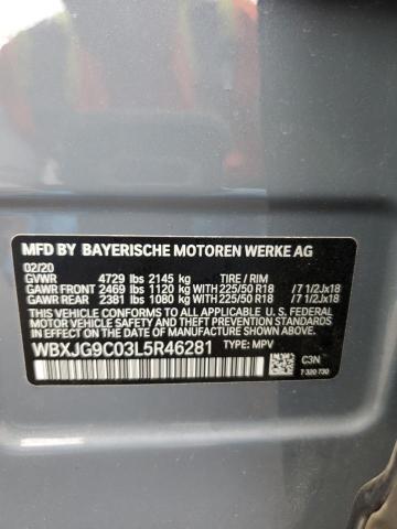 WBXJG9C03L5R46281 BMW X1 Xdrive28i