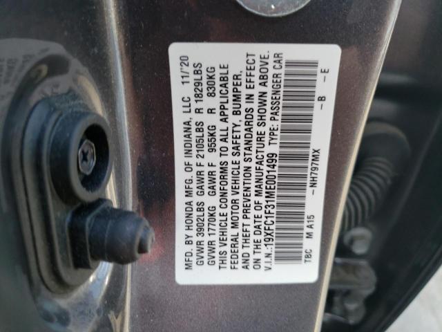 19XFC1F31ME001499 Honda CIVIC EX