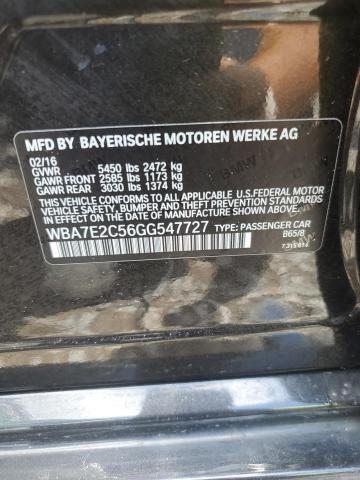 WBA7E2C56GG547727 BMW 740 I