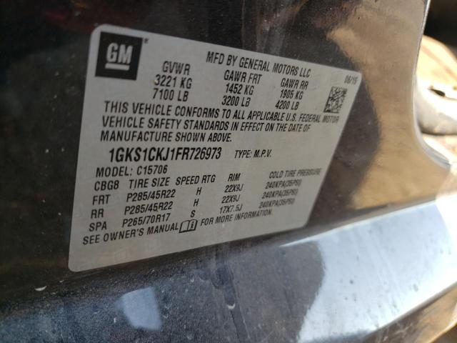 1GKS1CKJ1FR726973 GMC YUKON DENALI