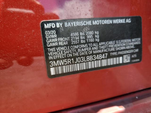 3MW5R1J03L8B34847 BMW 330I