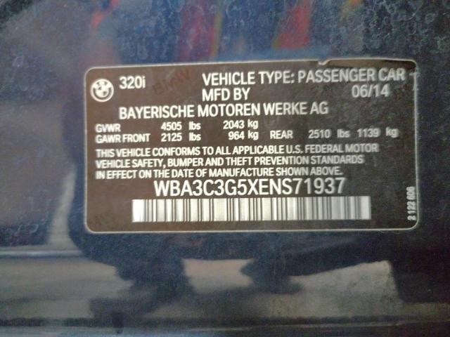WBA3C3G5XENS71937 BMW 320 I Xdrive