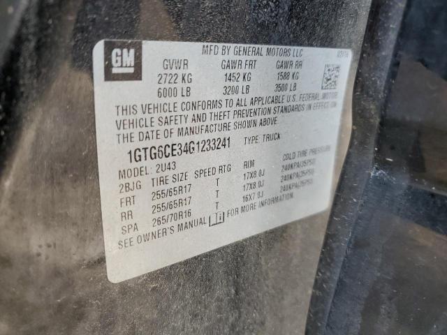1GTG6CE34G1233241 GMC CANYON SLE