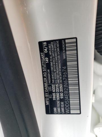 WDDSJ4EB2JN679674 Mercedes-Benz CLA 250