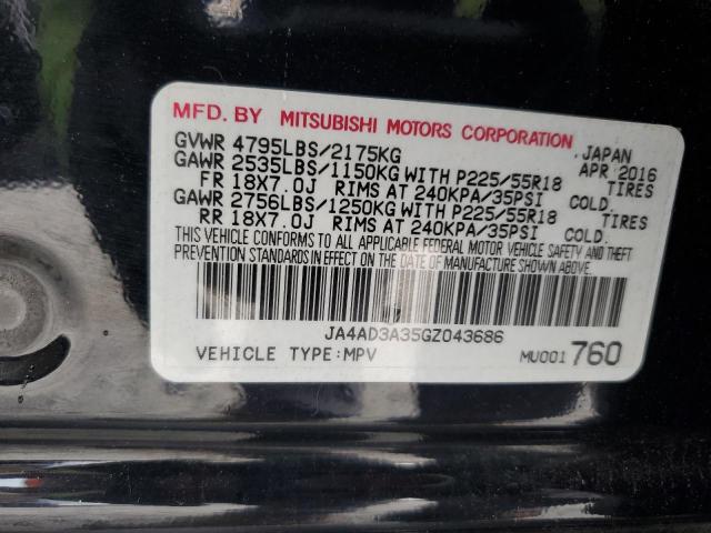 JA4AD3A35GZ043686 Mitsubishi Outlander Se