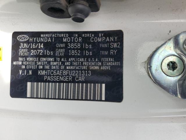 KMHTC6AE8FU221313 Hyundai Veloster Turbo