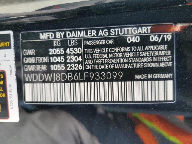 WDDWJ8DB6LF933099 Mercedes-Benz C 300