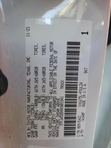 5TFJA5DB4NX001841 Toyota Tundra Crewmax Limited