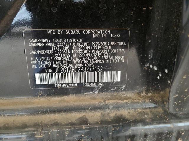 JF2GTABC2P8277152 Subaru Crosstrek