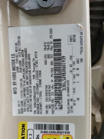 3LN6L5A98JR601939 Lincoln Mkz Premie