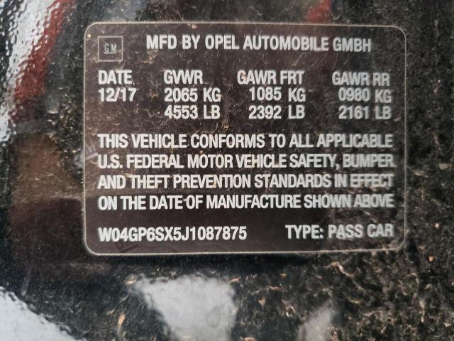 W04GP6SX5J1087875 Buick Regal Essence