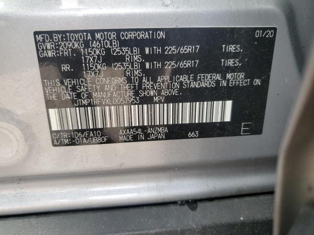JTMP1RFVXLD057953 Toyota Rav4 Xle