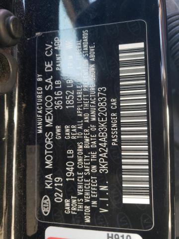 3KPA24AB3KE208373 KIA RIO S