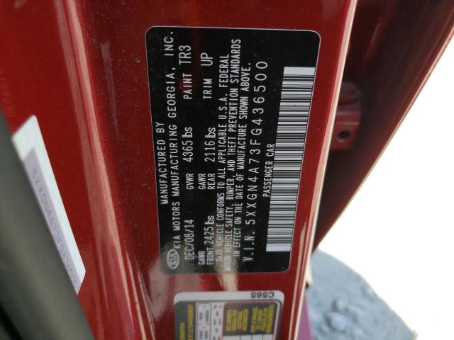 5XXGN4A73FG436500 KIA OPTIMA EX