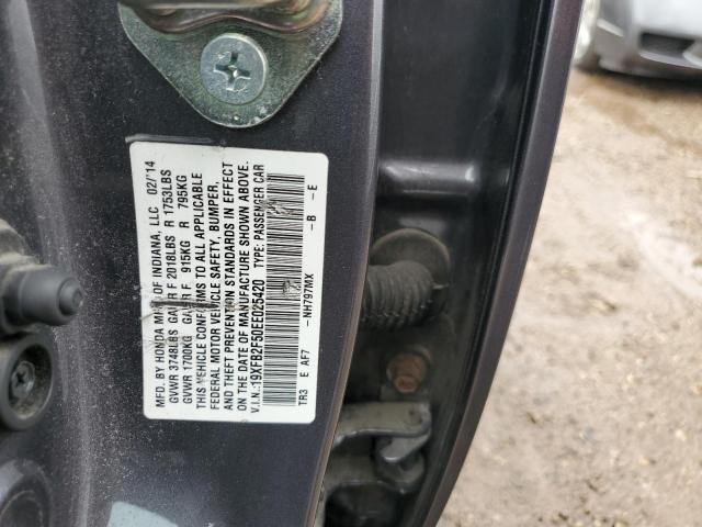 19XFB2F50EE025420 Honda Civic Lx