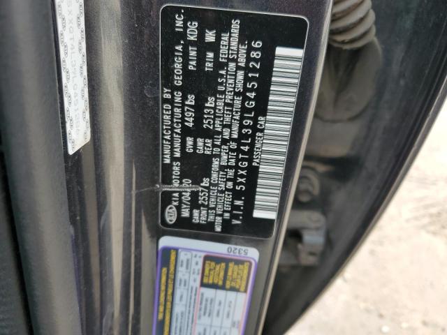 5XXGT4L39LG451286 KIA Optima Lx
