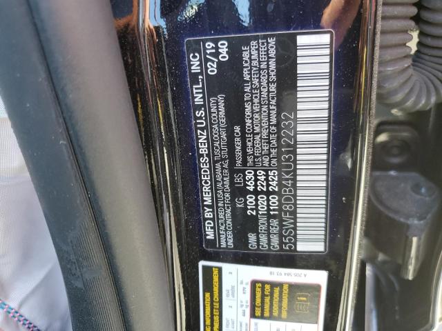 55SWF8DB4KU312232 Mercedes-Benz C 300