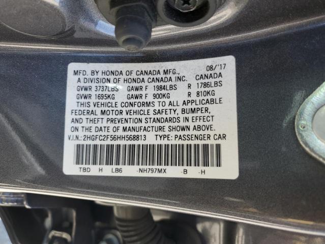 2HGFC2F56HH568813 Honda Civic Lx