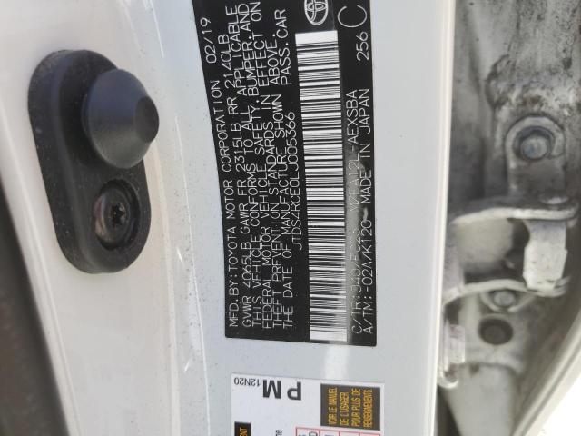 JTDS4RCE0LJ005366 Toyota COROLLA SE