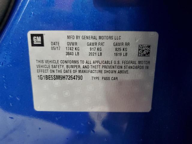 1G1BE5SM9H7264790 Chevrolet CRUZE LT
