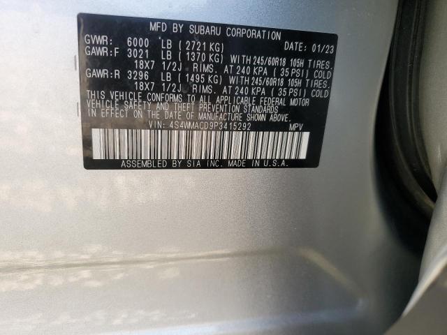 4S4WMACD9P3415292 Subaru ASCENT PRE