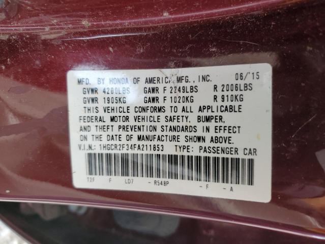 1HGCR2F34FA211853 Honda ACCORD LX