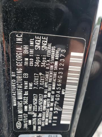 5XYPGDA56HG312373 KIA SORENTO LX