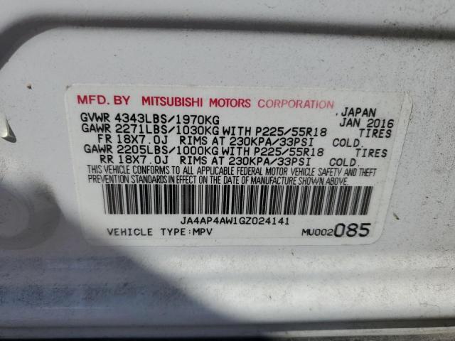 JA4AP4AW1GZ024141 Mitsubishi Outlander
