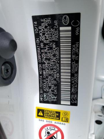 JTHBK1GGXF2165853 Lexus ES 350
