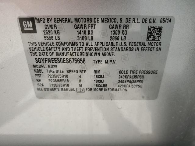 3GYFNEE30ES675658 Cadillac Srx Luxury Collection