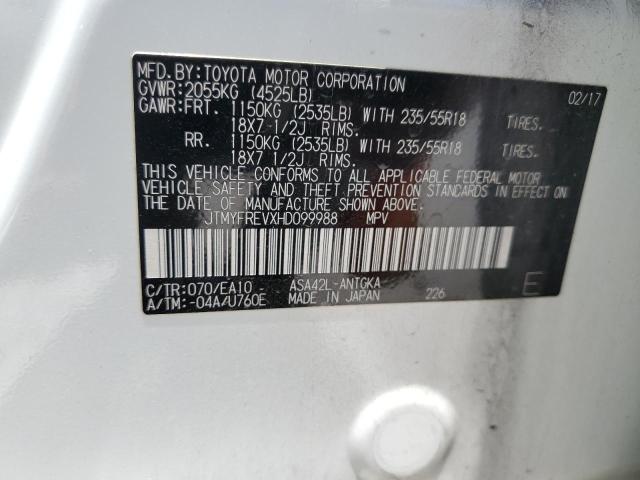 JTMYFREVXHD099988 Toyota RAV4 LIMIT