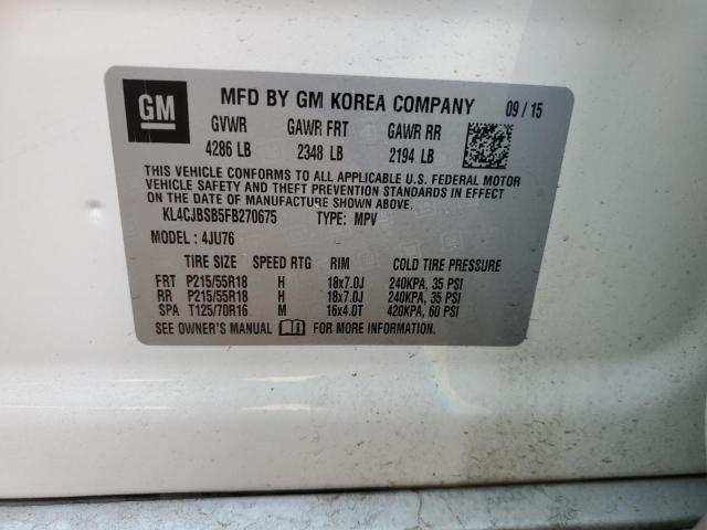 KL4CJBSB5FB270675 Buick Encore Convenience