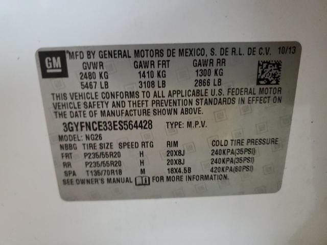 3GYFNCE33ES564428 Cadillac Srx Performance Collection