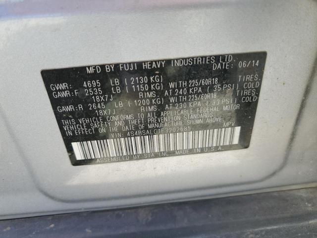 4S4BSALC1F3202685 Subaru OUTBACK 2.
