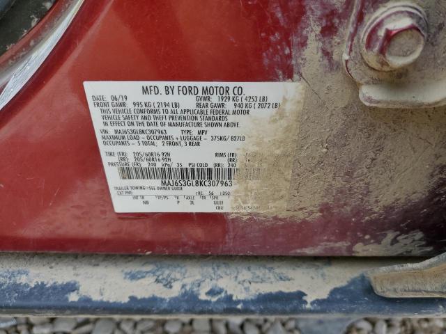 MAJ6S3GL8KC307963 Ford Ecosport Se