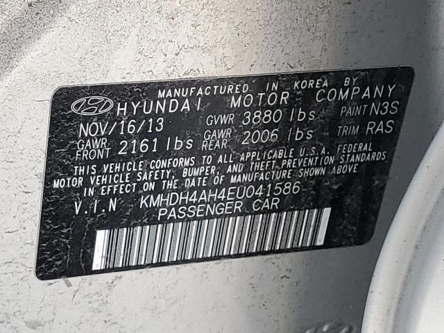 KMHDH4AH4EU041586 Hyundai ELANTRA SE