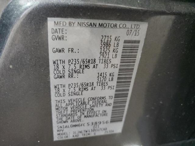 5N1AL0MM6FC538956 Infiniti QX60