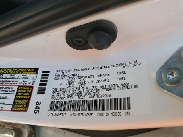 3TMDZ5BN0NM135724 Toyota TACOMA DOU