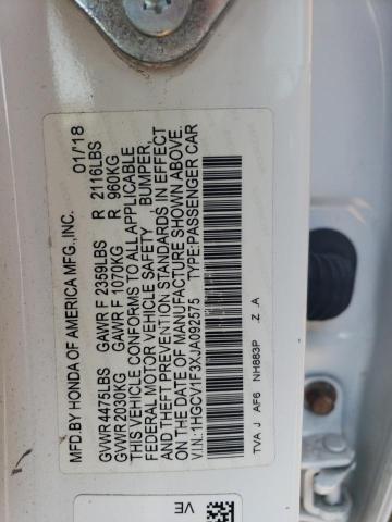 1HGCV1F3XJA092575 Honda Accord Sport