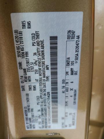 1FMCU0GX4EUC15428 Ford ESCAPE SE