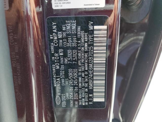 KM8R74HE6MU287025 Hyundai Palisade Calligraphy