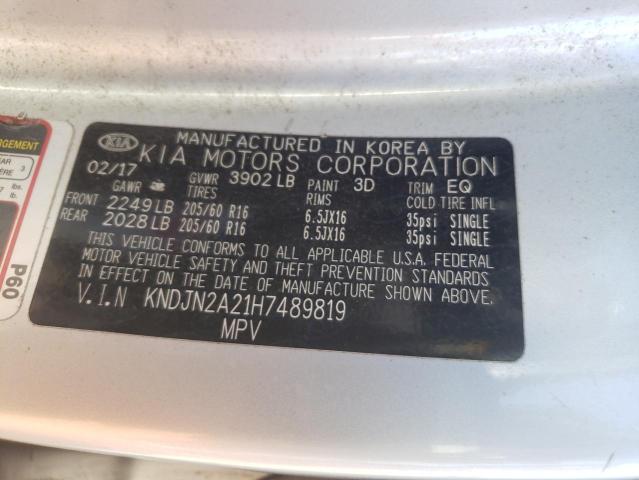 KNDJN2A21H7489819 KIA Soul