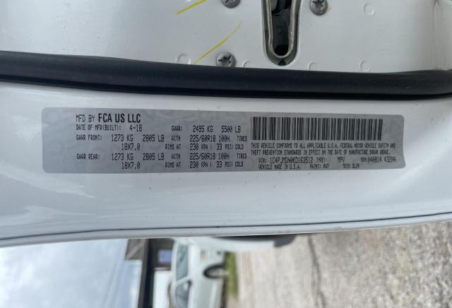 1C4PJMDN0KD163512 Jeep Cherokee Limited