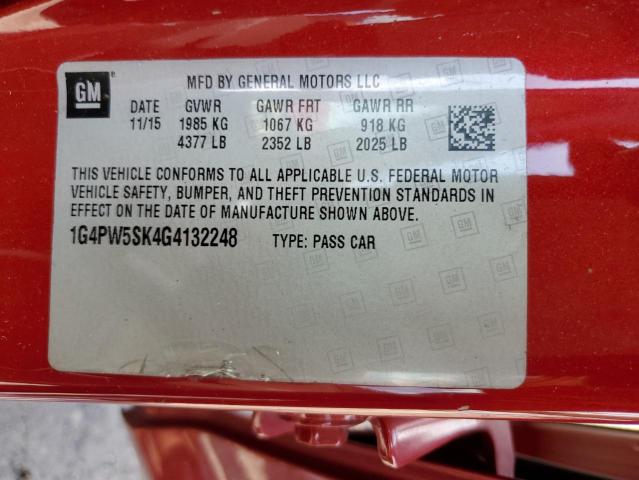 1G4PW5SK4G4132248 Buick Verano Sport Touring