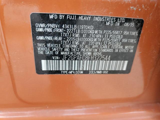 JF2GPAFC8FH322544 Subaru Xv Crosstrek 2.0 Premium