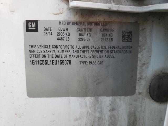 1G11C5SL1EU169078 Chevrolet MALIBU 1LT