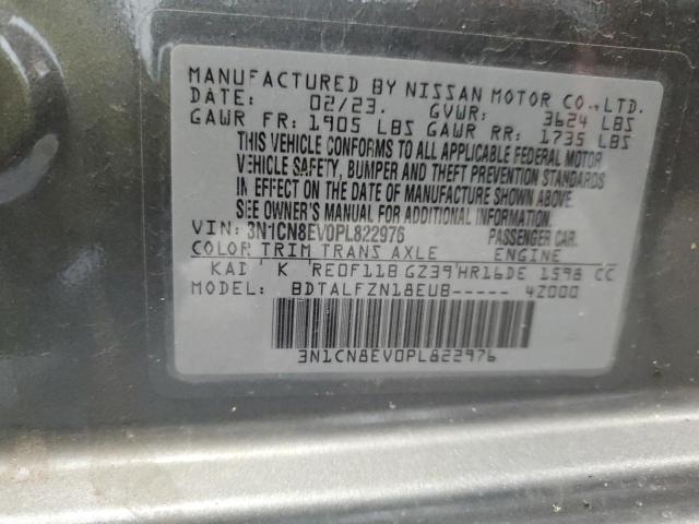 3N1CN8EV0PL822976 Nissan VERSA SV