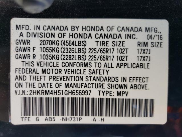 2HKRM4H51GH656997 Honda CR-V EX